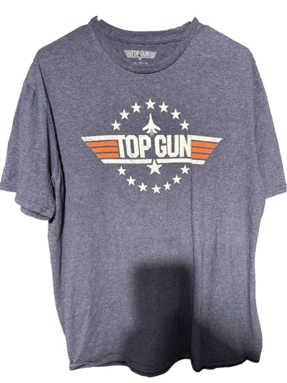 Top Gun Movie Logo T Shirt Men's Size XL Blue